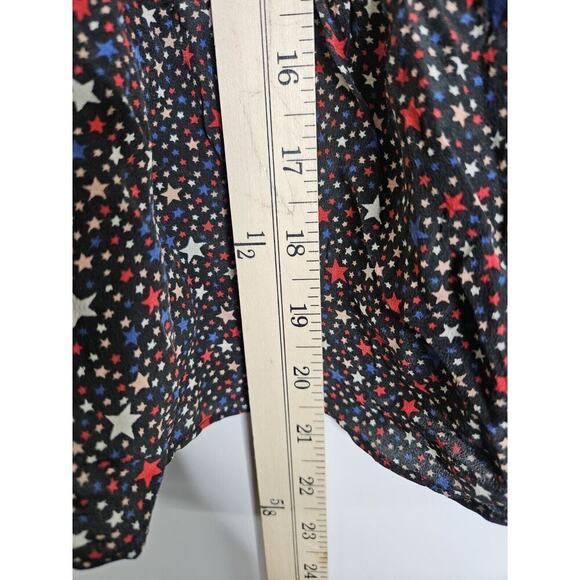 Madewell 100% Silk Ruffle-Hem Wrap Top in Starry Night Women's XS - Picture 9 of 11